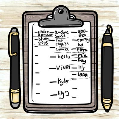 blank clip board with pen