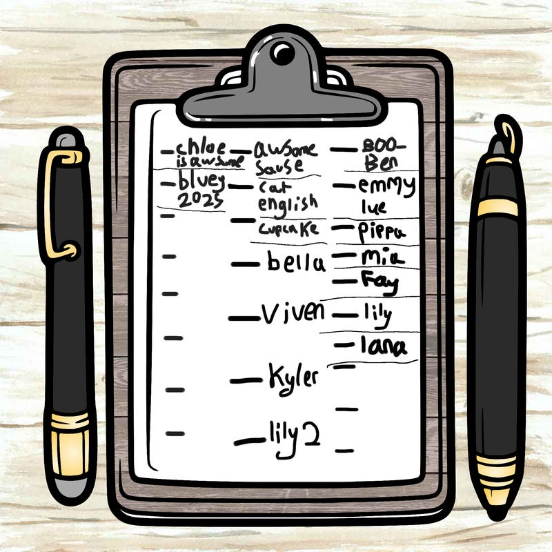 blank clip board with pen