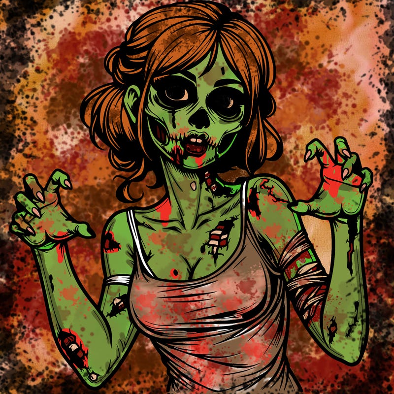 realistic zombie girl