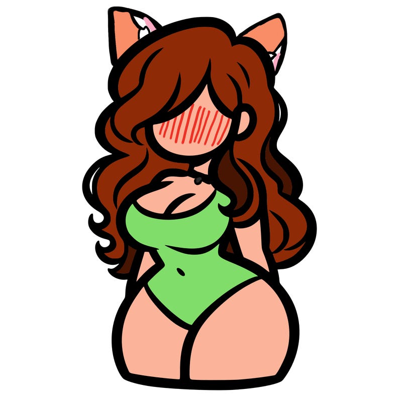 curvy woman with hair