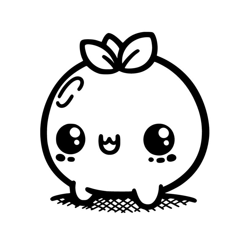 kawaii coloring page