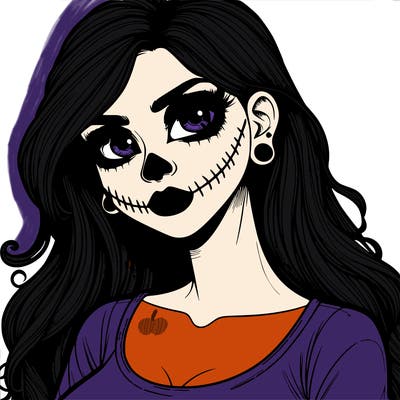 realistic girlcreepy halloween