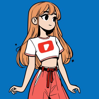 girl in a cute crop top