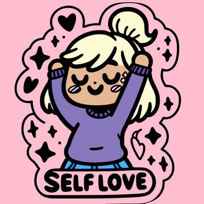self-love sticker
