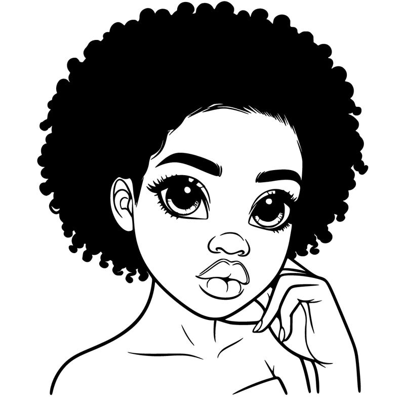 realistic black girl