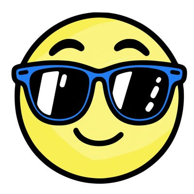 emoji with sunglasses