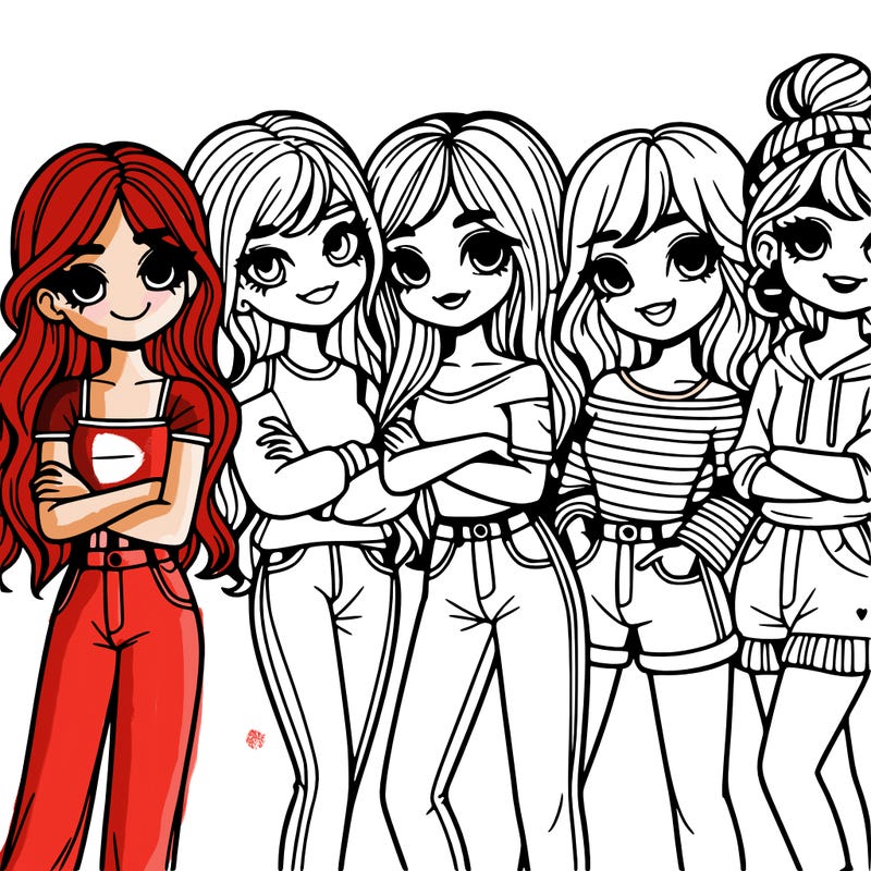 group of girl friends