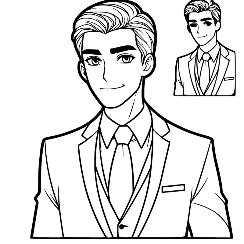 a very handsome businessman