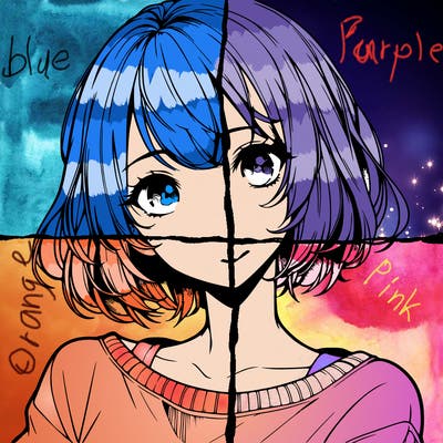 pretty realistic anime girl with short hair