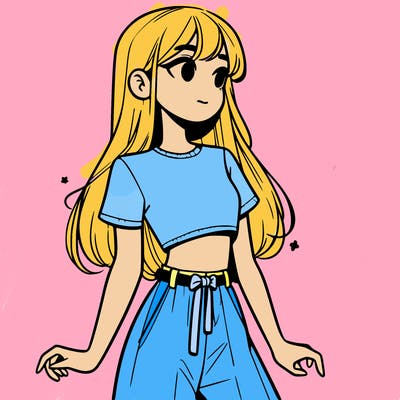 girl in a cute crop top