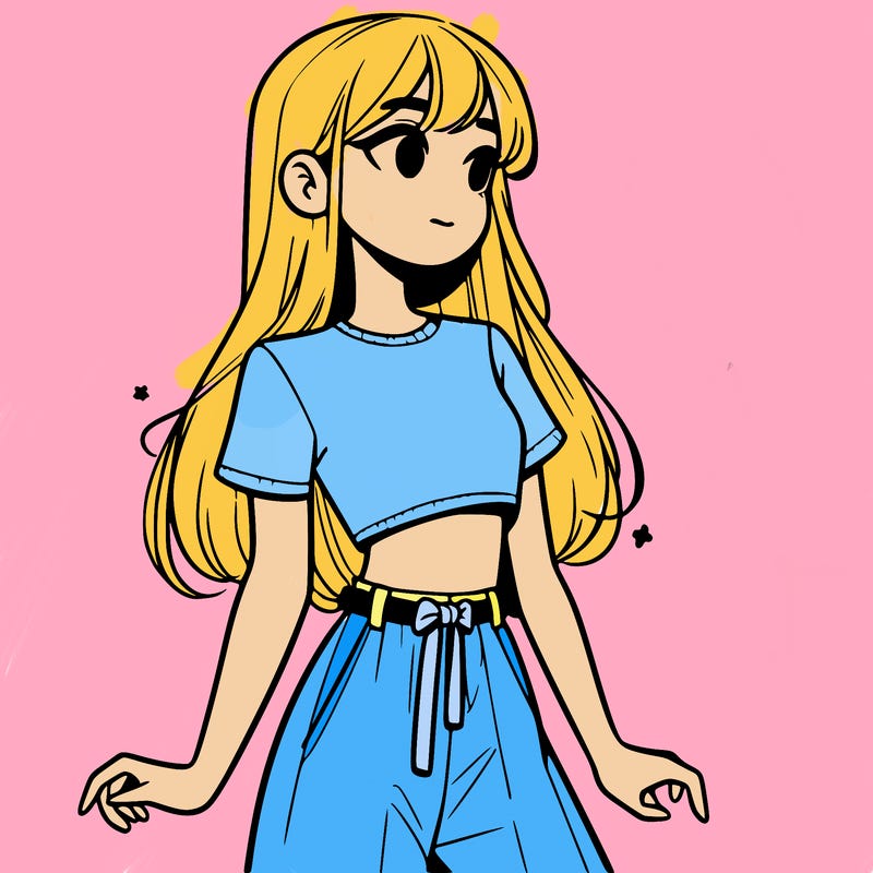 girl in a cute crop top