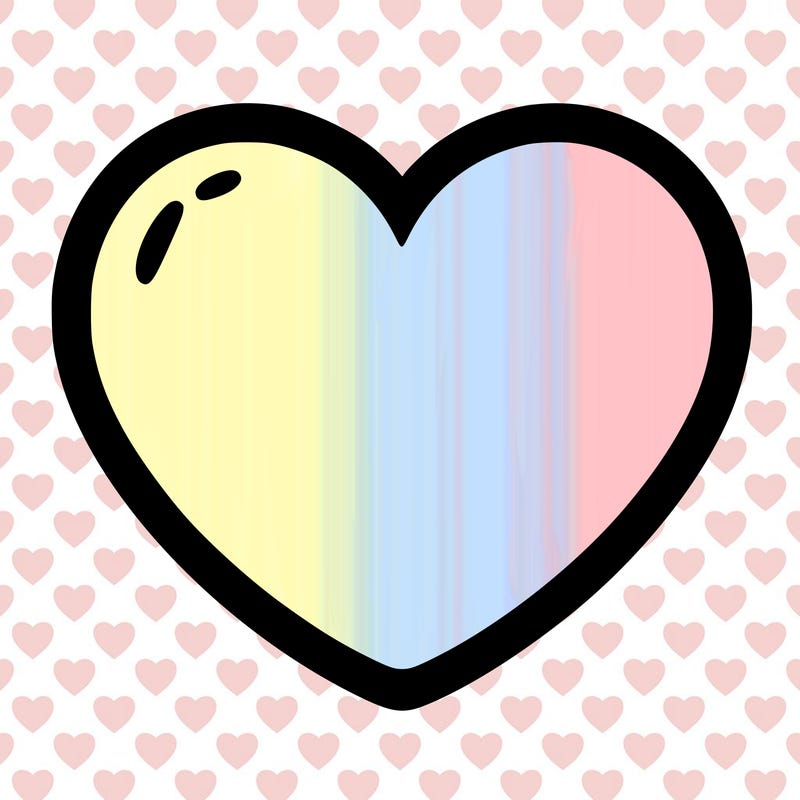a blank heart