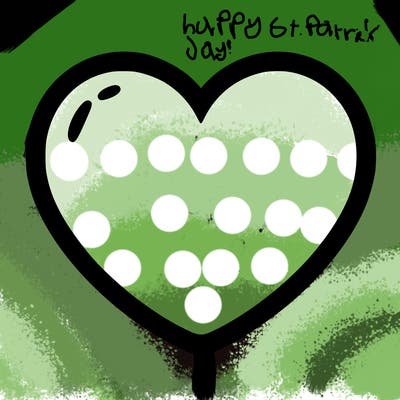 a blank heart