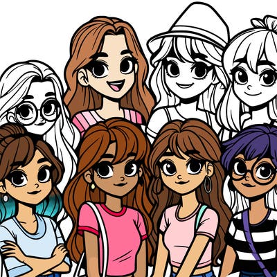 group of girls