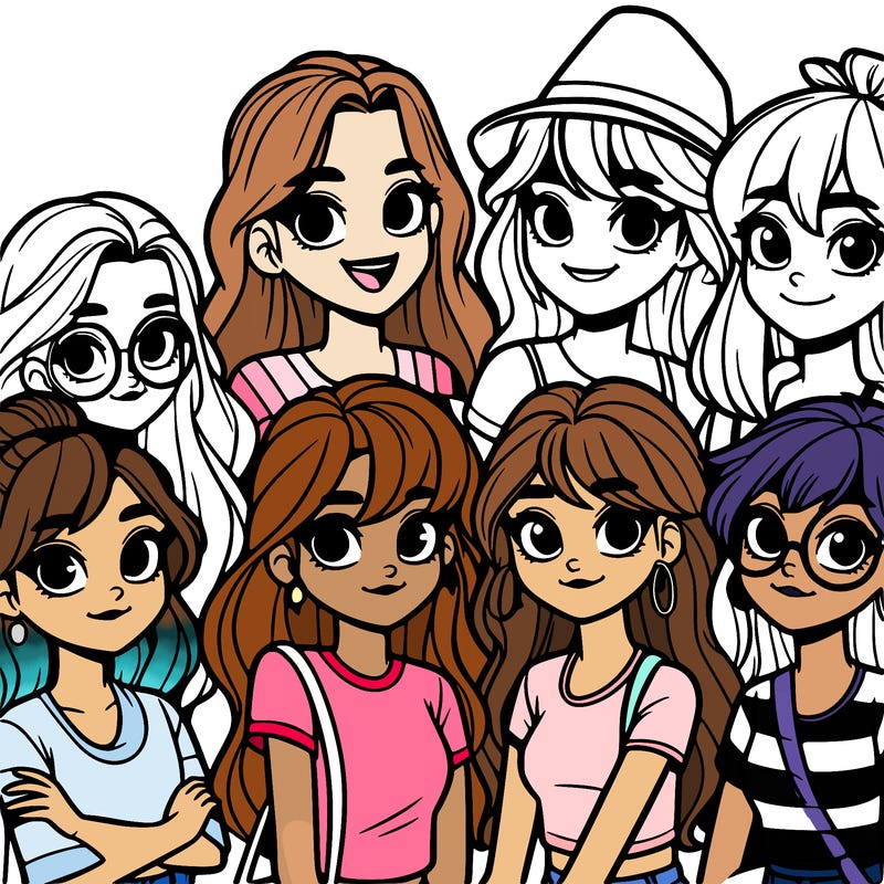 group of girls