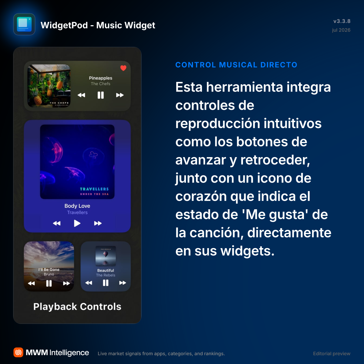 WidgetPod - Widgets de música - App de Música | MWM