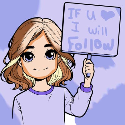 realistic girl holding up a sign