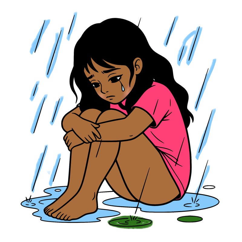 sad theme with a girl