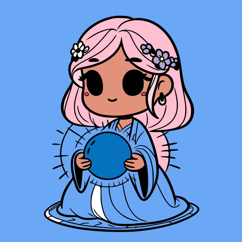 girl with a glowing orb