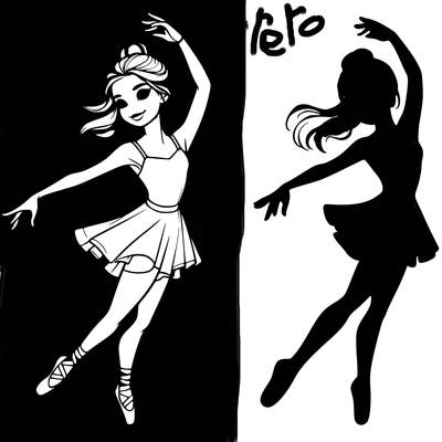 realistic girl dancer