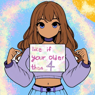 girl holding a blank sign in a long sleeve crop top