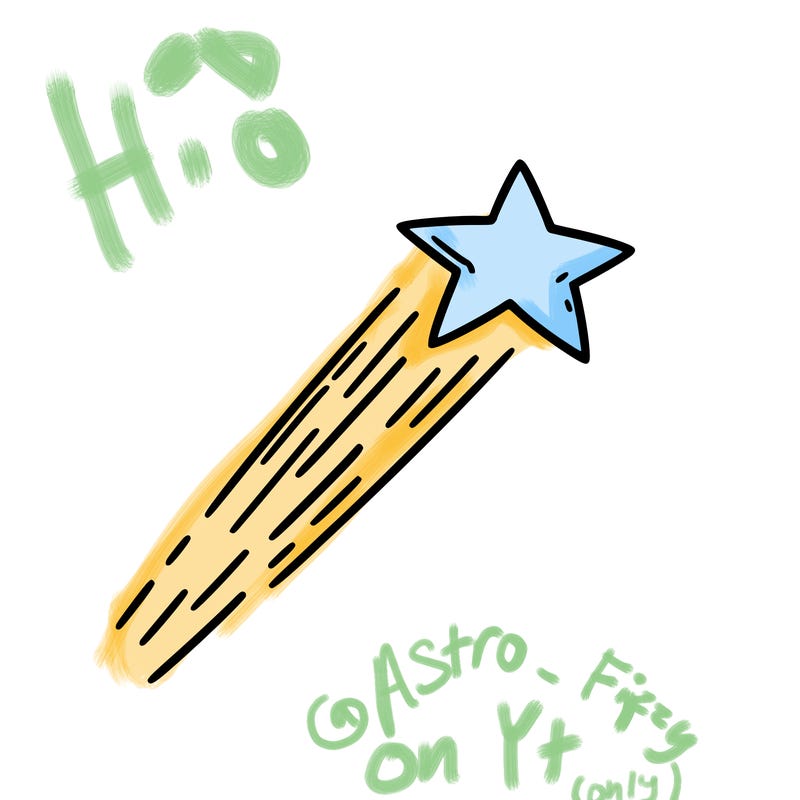 a shooting star in the sky