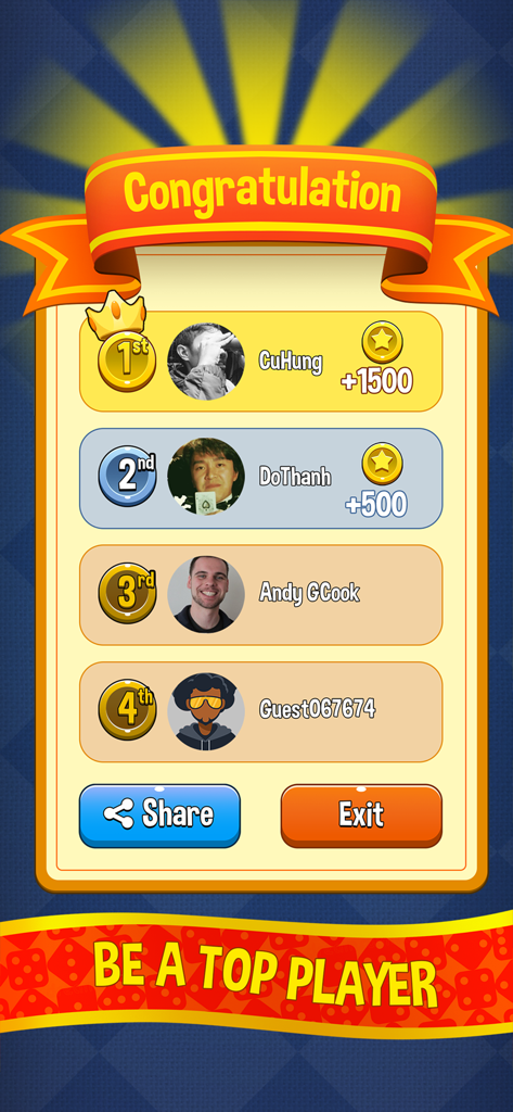 Ludo Star Ludo King - Ludo Star Ludo King leaderboard showing top player rankings and coin rewards