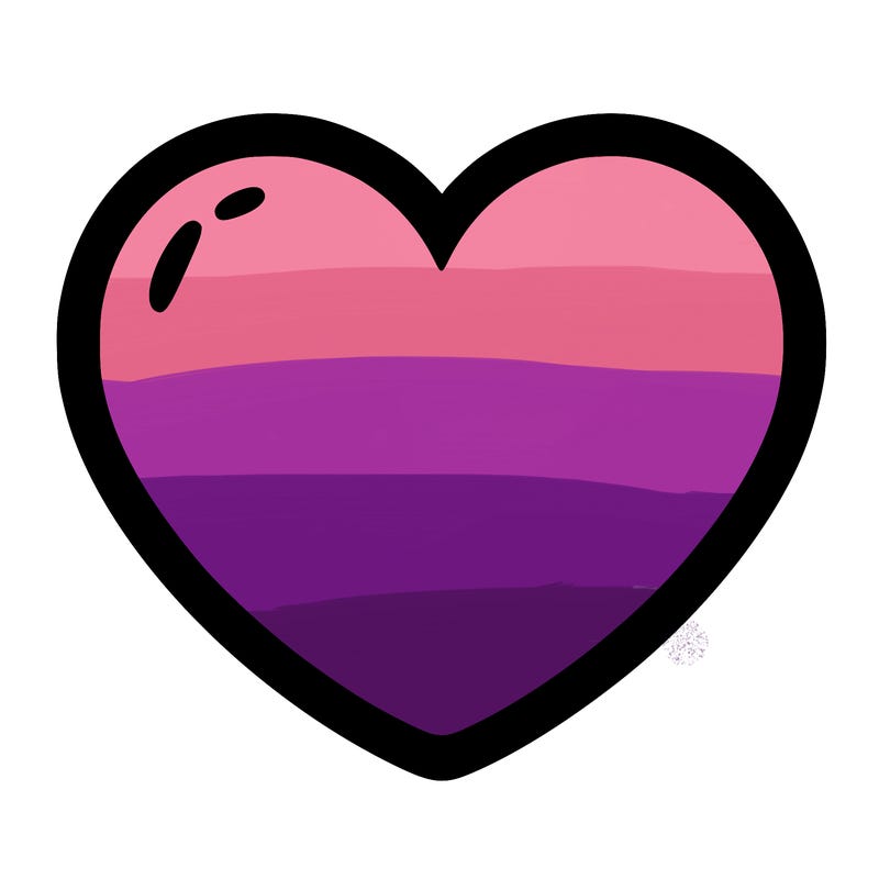 a blank heart