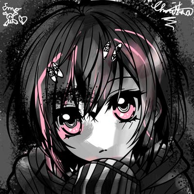 emo anime girl