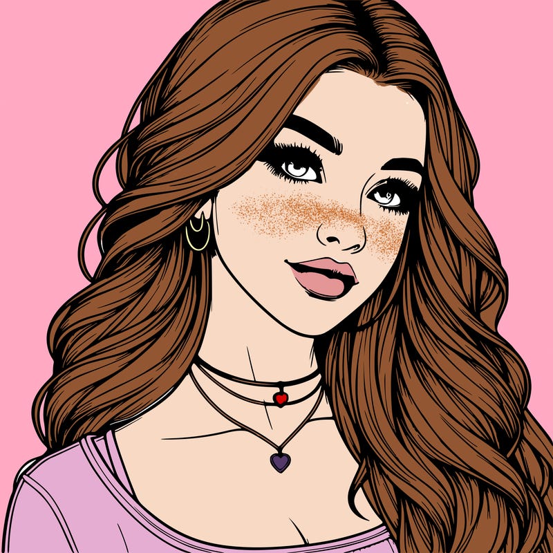 detailed realistic girl