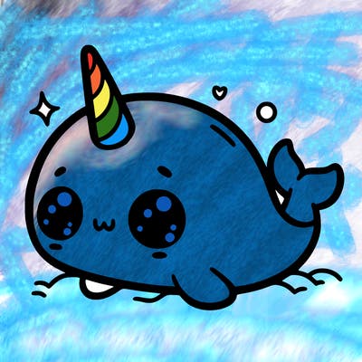 kawaii narwhal