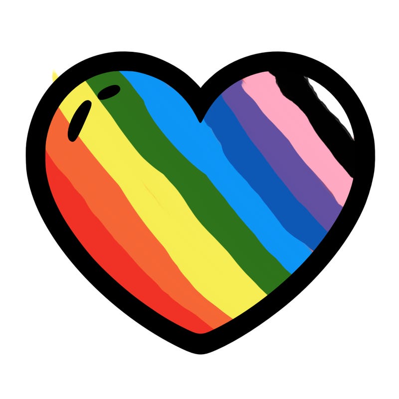a blank heart