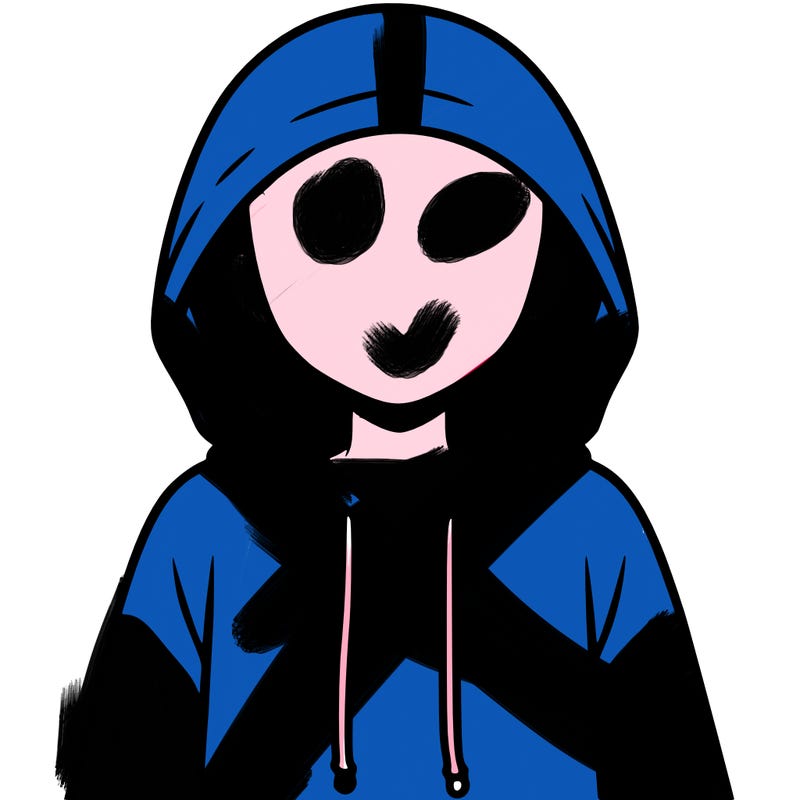 faceless girl in hoodie