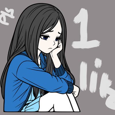 a realistic girl with depression