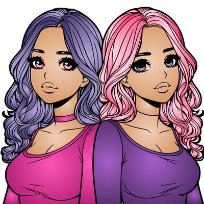 realistic twin sisters