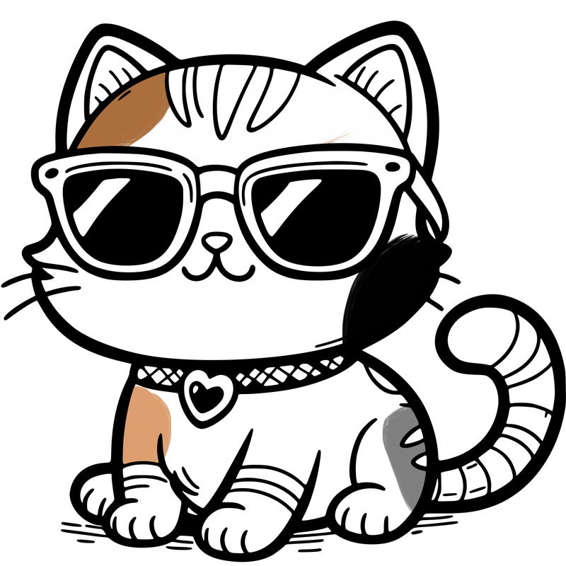 cat with sunglasses