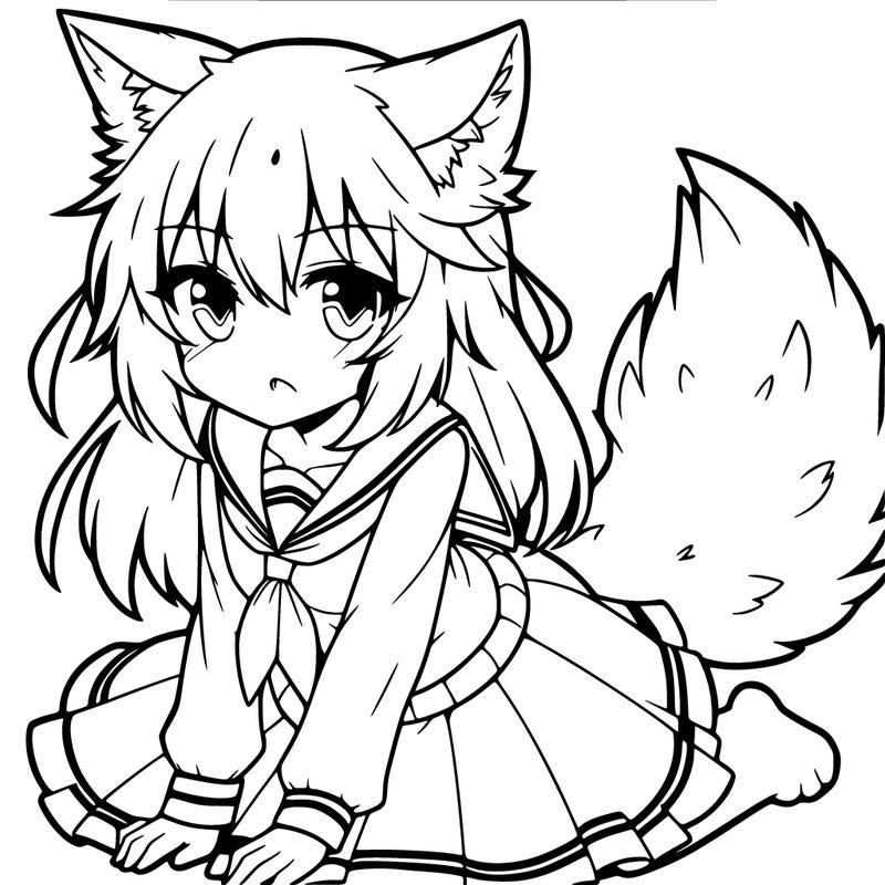 wolf girl anime