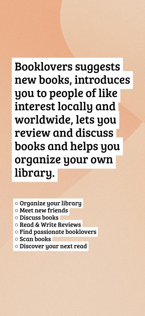 Funzionalità del social network Book Lover per gli amanti dei libri e l'organizzazione della libreria