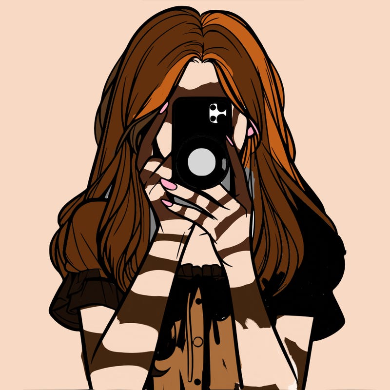 a realistic girl holding her phone taking pictures