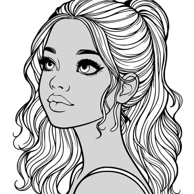 beautiful realistic girl