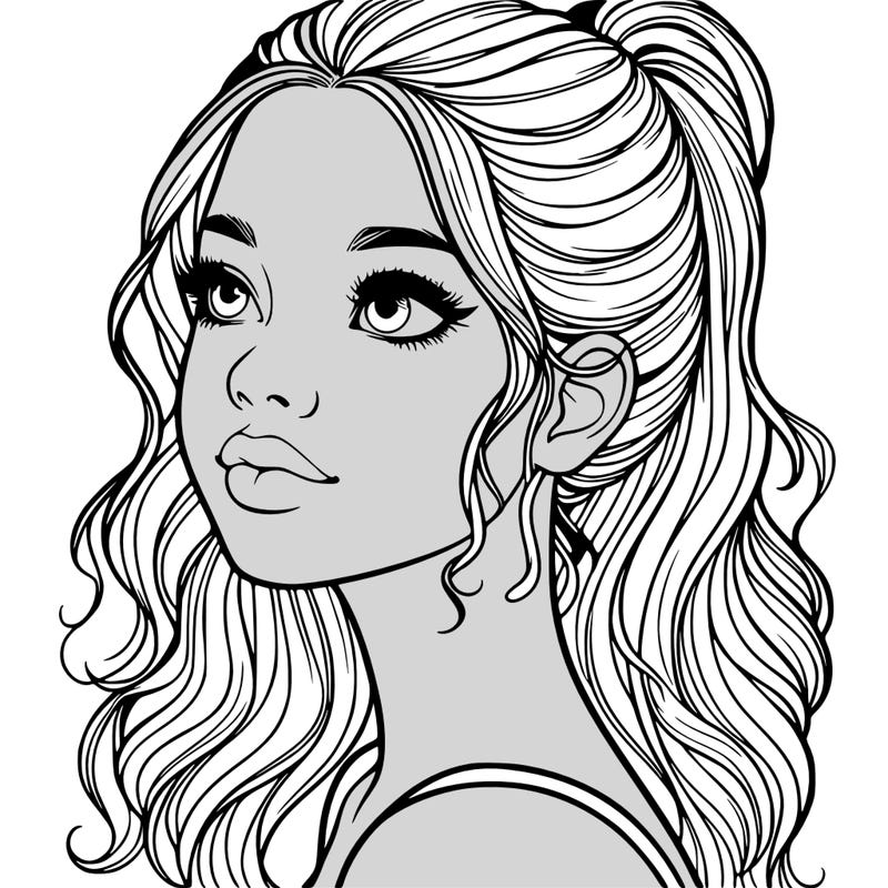 beautiful realistic girl