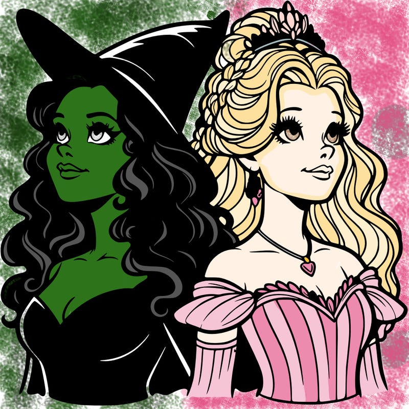 'elphaba and glinda (realistic)