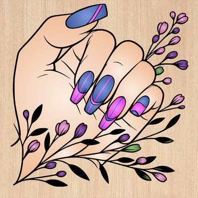 nails with french tip