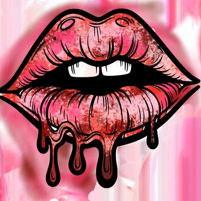 lips that look realistic and drip