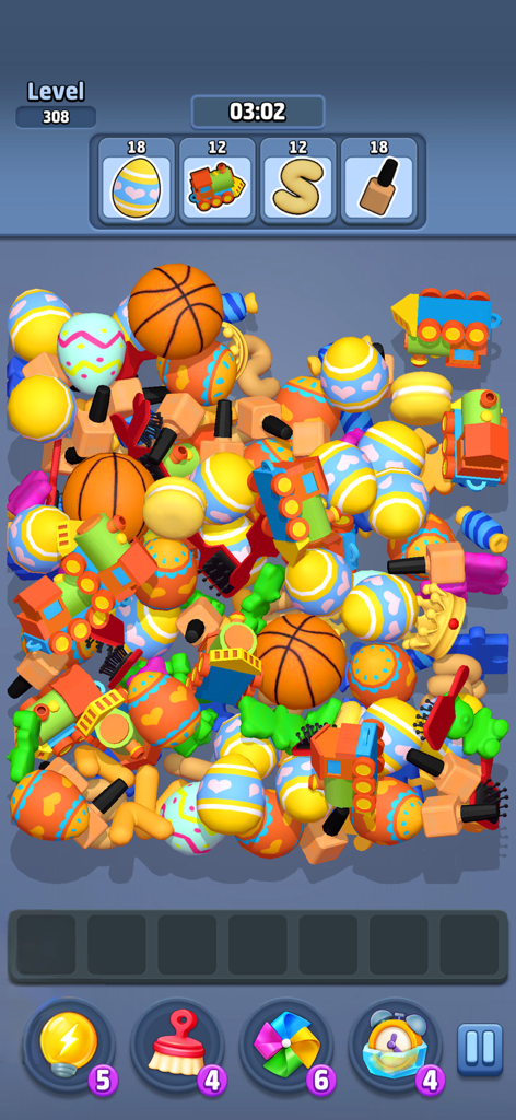 Matchscapes: ASMR Story - Matchscapes ASMR 스토리 게임 플레이, 퍼즐 레벨에서 매치할 다채로운 3D 오브젝트 더미 표시