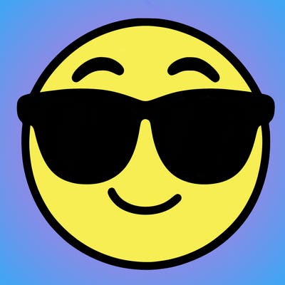 emoji with sunglasses