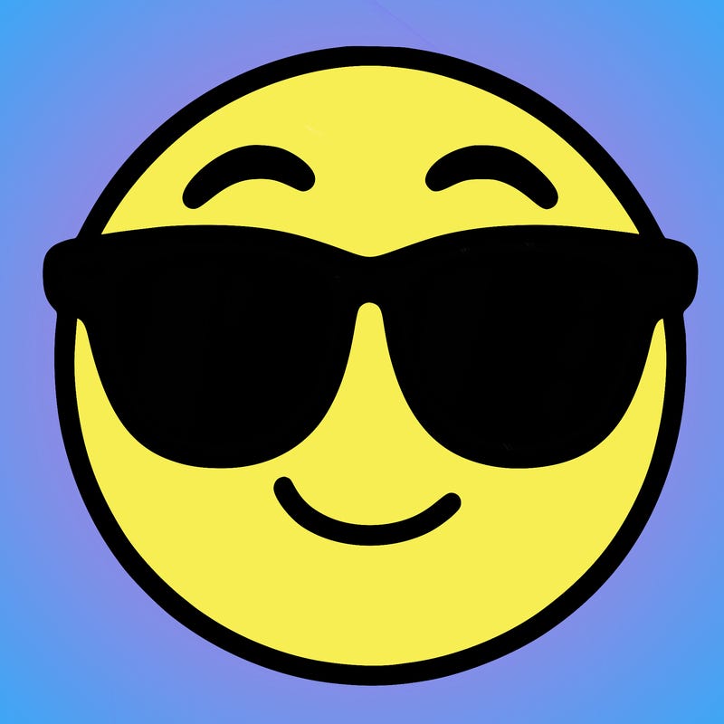 emoji with sunglasses