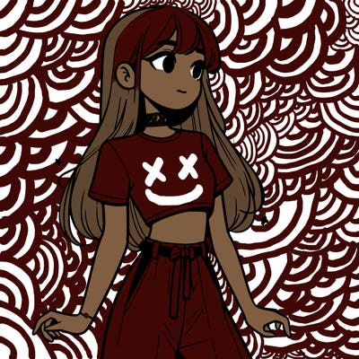 girl in a cute crop top