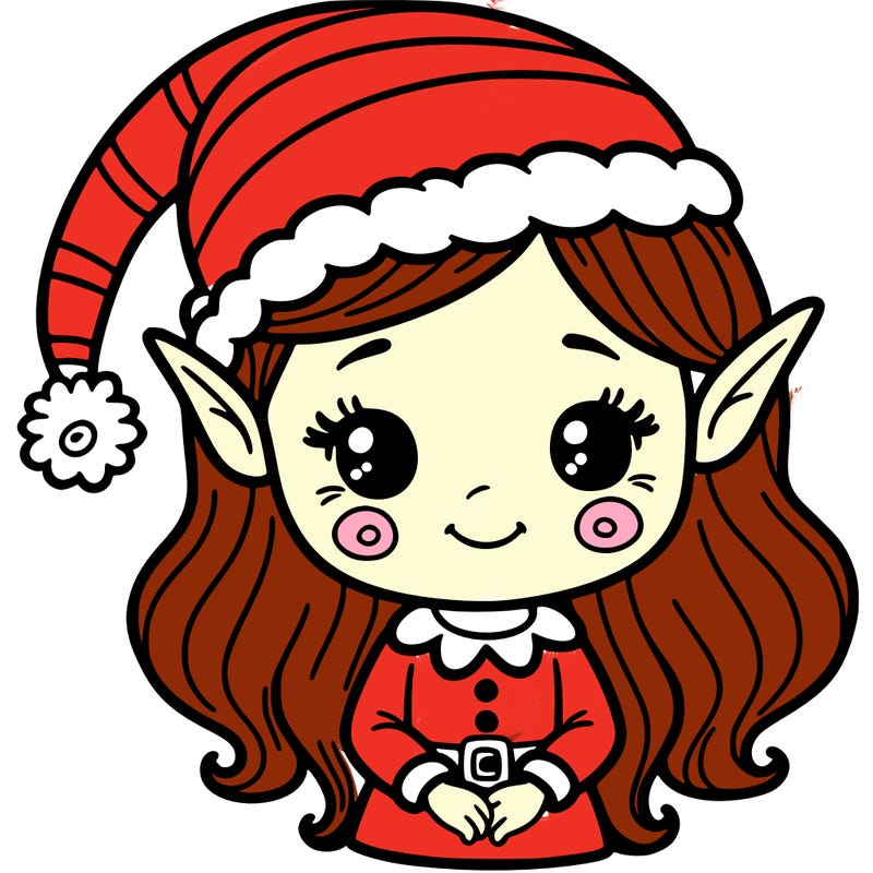 christmas elf girl