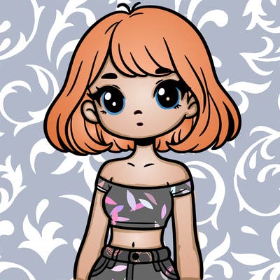 girl in a cute crop top